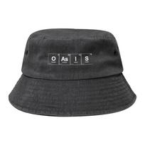 Woman Washed Denim Bucket Hat O-Oasis Chemistry Periodic Table  Travel Headwear Foldable Outdoor Sports Fishing Hat Bob Hat Gift One Size