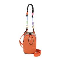 Dopamine Style Water Bottle Bag Hands-Free Adjustable Strap Drawstring Crossbody Bag Creative with Phone Pocket oranžinė