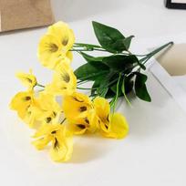 Artificial Saffron of Fake Saffron, Fake Plastic Flowers for Family Weddings Garden Bouquets Garden Decorations artificial plant geltona