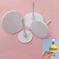 4 vnt / rinkinys gėlių glazūrinio kremo stovas nagams pasidaryk pats Cupcake Sugarcraft dekoravimo įrankis white