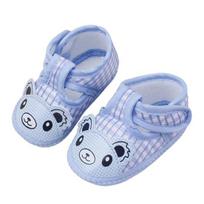Animaciniai meškiukai, kvėpuojantys, neslystantys minkštu padu prewalker plokščiapadžiai batai 0-4 Months mėlyna