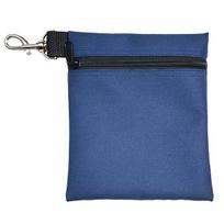 Golf Ball Carrier Bag with Lobster Buckle Portable Golf Tee Holder Zipper Golf Ball Waist Pouch for Holding 7 Standard Golf Balls Golf Accessories tamsiai mėlyna spalva