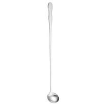 Stirring Spoon Long Handle Food Grade Comfortable Grip Polished Flatware Stainless Steel Ice Cream Dessert Scoop Kitchen Supplies L sidabras