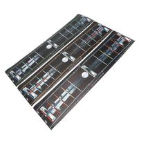3PCS Putting Training Mat PU Putting Guide Alignment Track Practice Training Aid for Indoor Outdoor