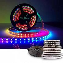 LED juosta WS2811 WS2811B LED juosta 30 60 LED/m RGB DC12V DC24V Individualiai adresuojama juosta Juoda Balta PCB IP65 IP67 12V 30Leds IP33 0.5M