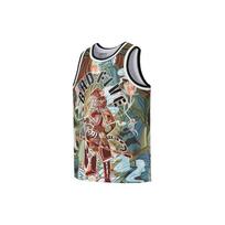 Li Ning Tigro kalno serijos Krepšinio juoda liemenė su pilnu spaudiniu Vyriški viršutiniai drabužiai AAYS005-1 XXL
