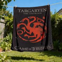 1 vnt. Targaryen lauko flanelės pledas, minkštas, lengvas ir šiltas 80x120cm brown