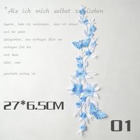 Flower Applique Clothing Embroidery Patch Sticker Iron Sew Cloth DIY