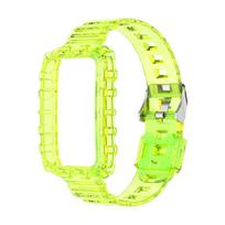 Skaidrus dirželis-dėklas Xiaomi Band 7 Pro, Pakeičiama apyrankė Mi Band 7 Pro, Skaidrūs silikoniniai dirželiai, Apyrankės aksesuarai For Mi Band 7 Pro gray