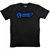 Marvel Comics Unisex Adult Stark Industries T-Shirt S juoda