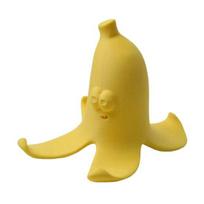 Cute Yellow Banana Peel Phone Holder 3D Printed Funny Banana Desktop Cell Phone Stand for All Mobile Phones geltona