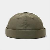 LDSLYJR Four Seasons Polyester Solid Docker Cap Brimless Hat Skullies Beanie Hats Landlord Sailor Cap Men and Women 30 56-60cm wear žalia