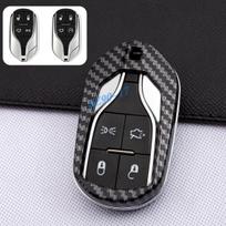 Anglies pluošto automobilio rakto dėklas su grandinėlės laikikliu  Maserati Ghibli Levante Quattroporte 2014- Automobilio aksesuarai gray