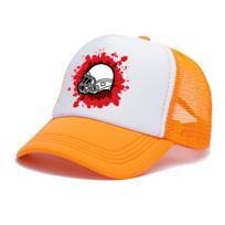 Football Helmet Splatter Trucker Hat Breathable Mesh Baseball Cap Adjustable Outdoor Sports Cap One Size