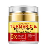 Tumeric & Bee Venom Firming Cream, Skin Tightening Cream - Turmeric-Infused Dark Spot Remover - Anti-Aging Day Moisturiser for Sensitive Skin 1pcs