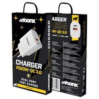 Moonx Pd Charger 20W 1Xusb-C For Iphone 12 13 14 Fast Charger With Cable balta