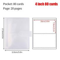 3/4/5/6/7 Inch 80/160 Slots Transparent Photo Album Idol Photocard Holder Collect Book Creative Photo Albums Picture Card Holder