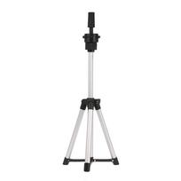 Aluminum Alloy Wig Stand Tripod Sturdy Hair Dressing Stand Wig Tripod Stand  For Hair Salon white