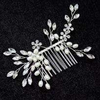 1pc Bridal Headpiece Handmade Hair Comb Wedding Styling Accessory Fashionable Insert Comb Hair Ornament