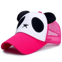 Hip Hop Breathable Panda Baseball Cap Adjustable Snapback Cartoon Panda Snapback Sun Hat Mesh Mesh Baseball Cap Sports