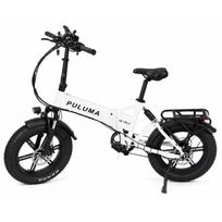 Riebiomis padangomis elektrinis dviratis PULUMA FM 2.0 Sulankstomas Off-Road elektrinis dviratis 48V15Ah baterija 500W variklis 40KM/H didžiausias greitis 150KG apkrova Sulankstomas elektrinis dviratis balta