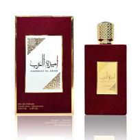 Asdaaf Ameerat Al Arab EDP 100ml – Gėlių ir rytietiškas kvapas, Unisex ilgai išliekantis parfumas, Įperkama arabiška prabanga raudona