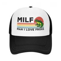 Personalized Milf Unisex I Love Frogs Baseball Cap Women Unisex Adjustable LGBT Gay Pride Trucker Hat Streetwear Snapback Caps ONE SIZE