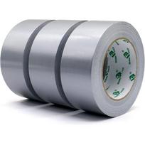 BOMEI PACK Unil - Grey Cloth Adhesive Tape, Heavy Duty Duct Tape 3 rolls 50 mm x 50 m for repair work, fixatio172