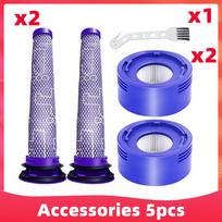Tinka „Dyson V7 V8 SV10 SV11 Motorhead Animal / Absolute“ dulkių siurblio atsarginės dalys ir priedai: pirminis filtras, antrinis filtras