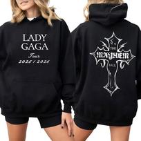 MAYHEM Ball Tour Hoody Lady Gaga Dainininkės Grafika Madingas Puloveris Mada Ruduo/Žiema Ilgomis Rankovėmis Populiarios Palaidinės S