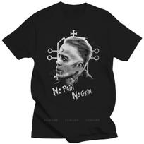 Humor t-shirt vintage style cotton short sleeve Ed Gein - No Pain No Gein T Shirt fashion print tshirts male casual tee-shirt S juoda