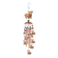 Highland Cow Wind Chime Outside Soothing Melodic Tone Metal Craftsmanship Garden Wind Chime Outdoor Decor Garden Patio Decor A