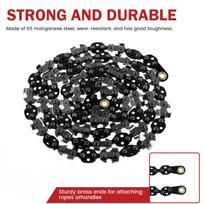 Tree Limb Rope Saw 68 Teeth High Limb Hand Rope Chainsaw Portable Hand Chain Saw Folding Limb Cutter Multi-function Saw Chain silver