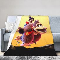 Donkeys Kong Bananzas Blanket  Super Warm Fashion Plush Throw Blanket For Girls Boys Bedroom Flannel Bedspread Bed Cover 75cmx90cm