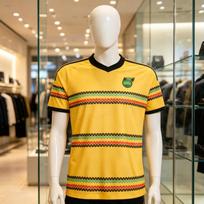 Madingi Jamaikos 2026 namų futbolo marškinėliai vyrams, suaugusiems, greitai džiūstantys, kvėpuojantys futbolo gerbėjų marškinėliai, šeimos ir vaikų marškinėliai S