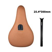 Wildside BMX Saddle Pivotal Seat Post Dirt Jump Cruiser Bicycle Saddles Leather Freestyle Racing Dowbhill Bike Saddle for MTB