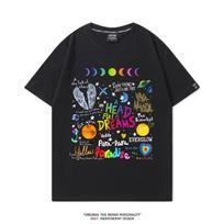 2025 Coldplay Koncertinis Turas Nauja Vasarinė Medvilninė Trumpomis Rankovėmis Unisex Grupės Moterims Ir Vyrams Marškinėliai 4XL black