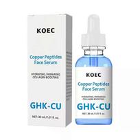 GHK-CU Vario Peptidai su Hialurono Rūgštimi Veido Serumas - Senėjimą Stabdančio Kolageno Gamybą Skatinantis Serumas Odos Atstatymui, Drėkinimui, Stangrinimui & Barjero Stiprinimui 1PCS