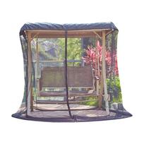Tear Resistant Outdoor Mosquitoes Net Polyester Portable Swing Garden Shelter Suitable for Camping Hiking Quick Assembly 1 gray