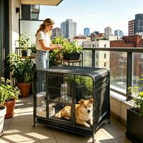 Dog Kennel Shade With Grommets Cooling Mesh Screen Outdoor Dog House Kennel Cover For Outdoor Yard Pathway Farm Patio Lawn China Mainland