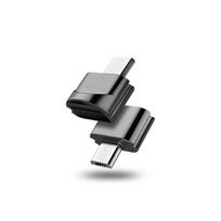 Didelės spartos mikro-USB / C tipo atminties kortelių skaitytuvas TF Micro-SD OTG telefono adapteris Micro USB juoda