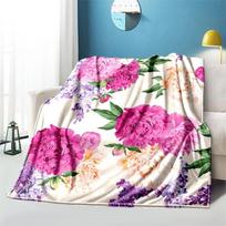 Rožės Gėlės Minkštas Pliušinis Sofa-Lova Mėtomas Animacinis Pikniko Plonas Antklodes Modernus Flanelinis Antklodės Užvalkalas Spausdintas Antklodė Dovana 75cm x 90cm