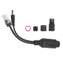 24 V vandeniui atspari IP kamera Maitinimo per Ethernet adapteris POE kabelio skirstytuvo injektorius juodas