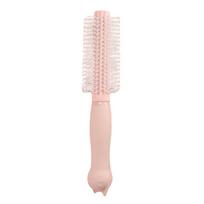 Round Hair Brush Cat Head Handle Hair Brush Roller Hairdressing Tool for Curling Straightening Pink