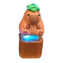 Cartoon Capybara Keyboard Fidget Keychain with Sound Light Stress Relief Kids Adults