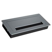 Thickening Desk Cable Management Grommets with Brush Homes Office Cord Organizer Inserts Rectangle Cable Hole Covers 2