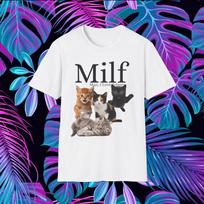 MILF Man, I Love Felines Cat Shirt Man I Love Cats M