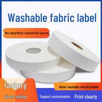 Plaunamas Nailoninis Audinys Priežiūros Etiketė Anglies Juostelės Spausdintuvas Nylon Cloth Label 10mm*200m