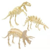 3 dalių dinozauro fosilijų skeletas „Pasidaryk pats“ žaislas vaikams, tėvų ir vaikų surinkimo dėlionė 3D modelių rinkinys nuo 6 metų