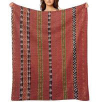 Ethnic native design Throw Blanket Blankets For Bed Softest Soft Plaid decorative Blankets 30x40in